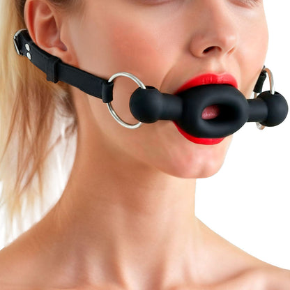 XR BRANDS - MASTER SERIES FORCED SILICONE FEEDING GAG