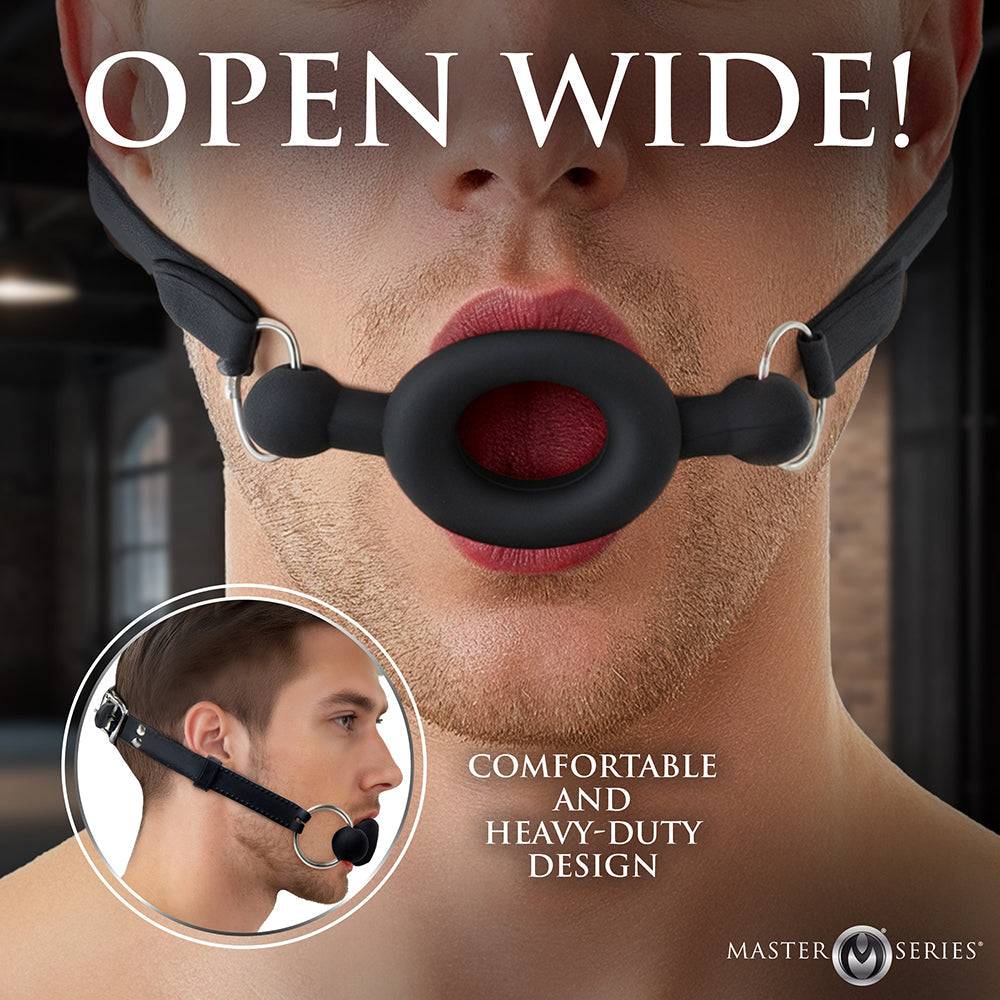 XR BRANDS - MASTER SERIES FORCED SILICONE FEEDING GAG