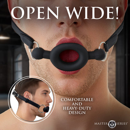 XR BRANDS - MASTER SERIES FORCED SILICONE FEEDING GAG