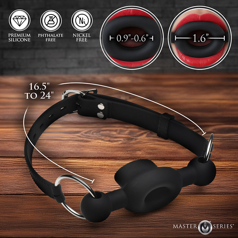 XR BRANDS - MASTER SERIES FORCED SILICONE FEEDING GAG