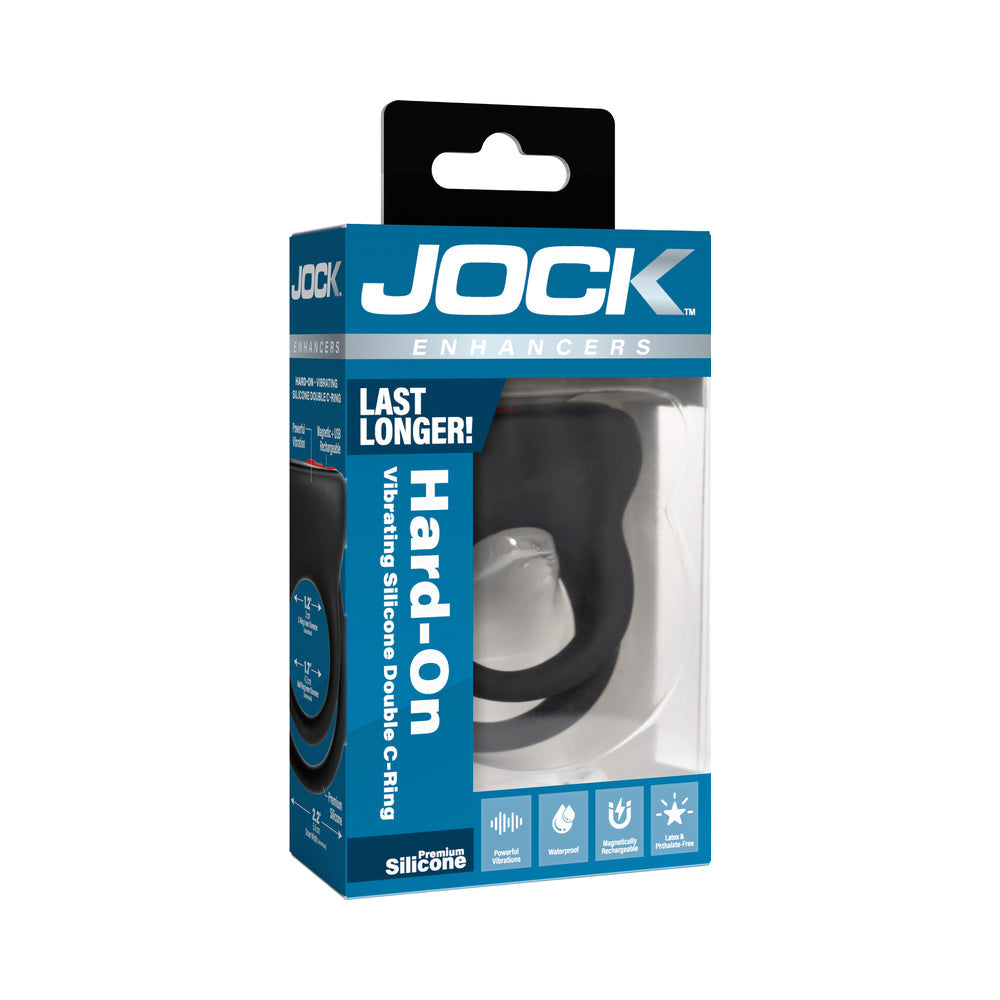 CURVE NOVELTIES - JOCK ENHANCERS HARD-ON VIBRATING SILICONE DOUBLE C-RING