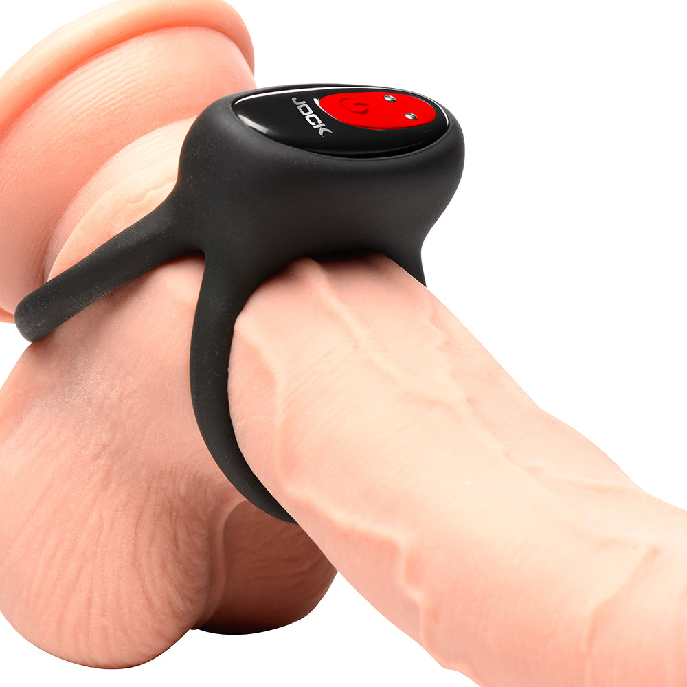 CURVE NOVELTIES - JOCK ENHANCERS HARD-ON VIBRATING SILICONE DOUBLE C-RING