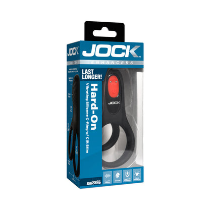 CURVE NOVELTIES - JOCK ENHANCERS HARD-ON VIBRATING SILICONE C-RING W /CLIT STIM