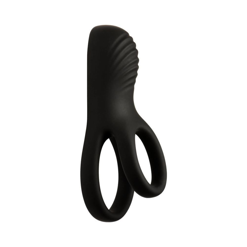 CURVE NOVELTIES - JOCK ENHANCERS HARD-ON VIBRATING SILICONE C-RING W /CLIT STIM