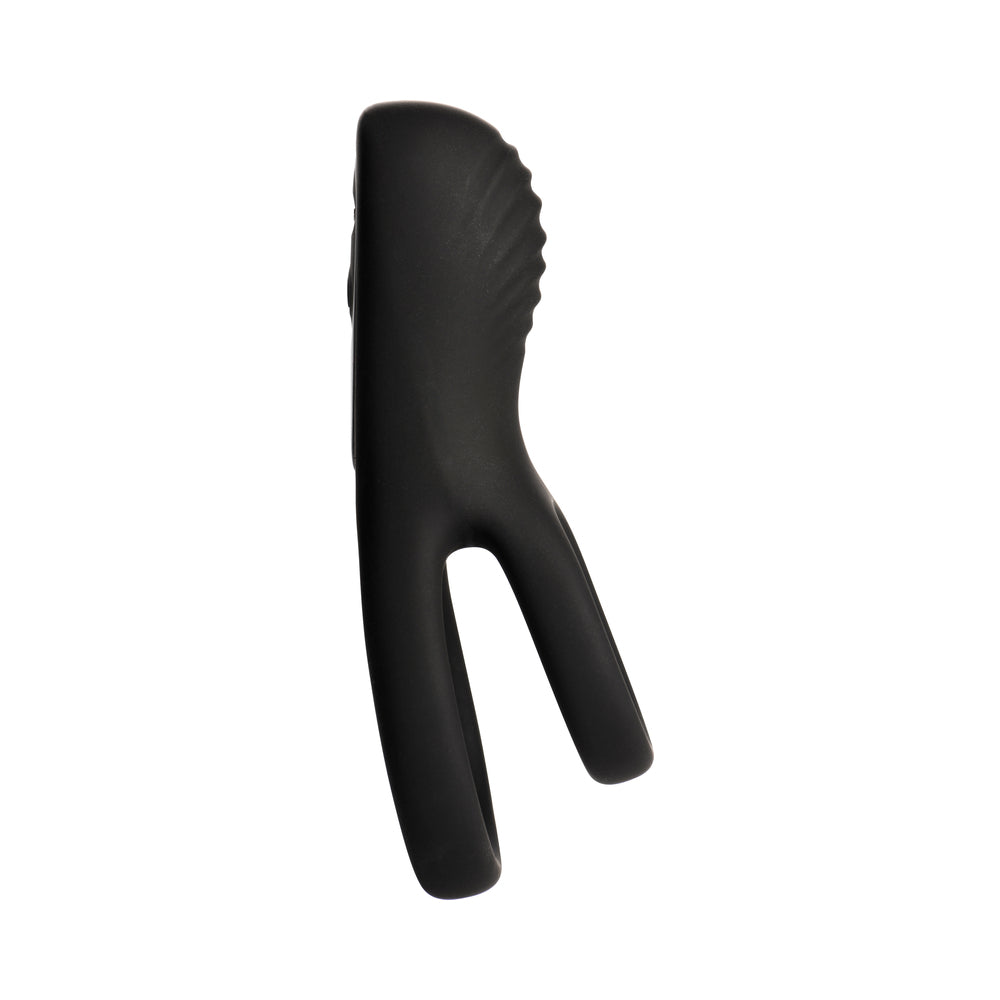CURVE NOVELTIES - JOCK ENHANCERS HARD-ON VIBRATING SILICONE C-RING W /CLIT STIM