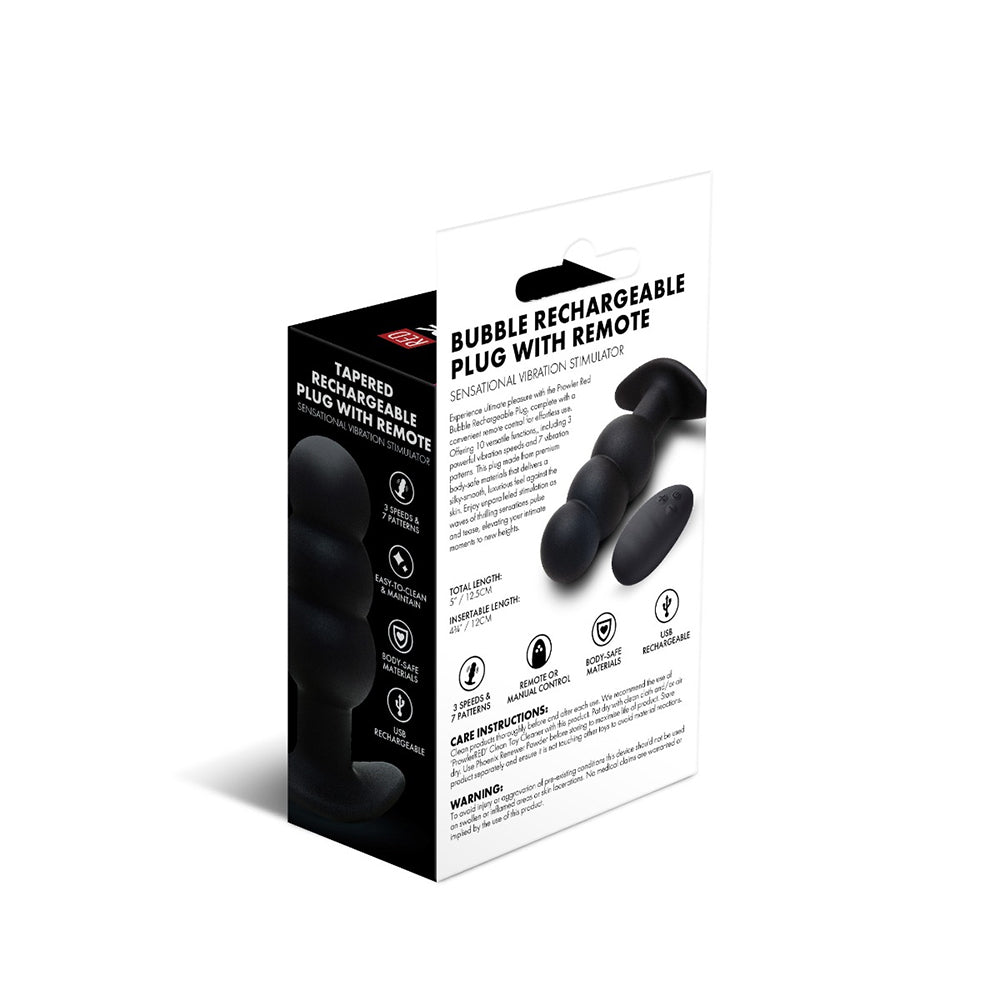 PROWLER RED - BUBBLE RECHARGEABLE PLUG WITH REMOTE