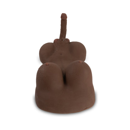 CAMTOYZ - RAW TORSO TRANSEXUAL RUPOL PIEL OSCURA CHOCOLATE