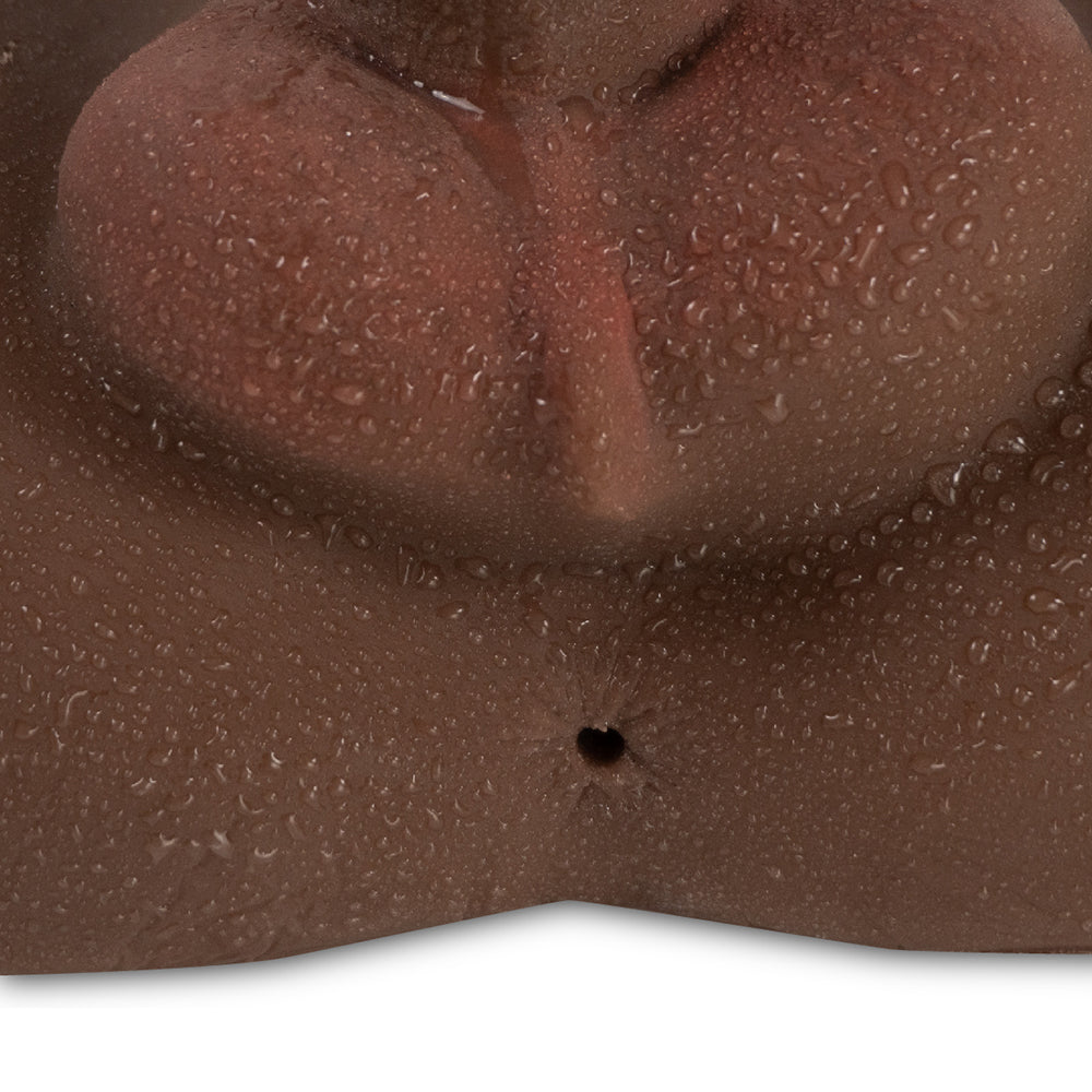 CAMTOYZ - RAW TORSO TRANSEXUAL RUPOL PIEL OSCURA CHOCOLATE
