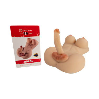 CAMTOYZ - RAW TORSO TRANSEXUAL RUPOL PIEL CLARA BEIGE