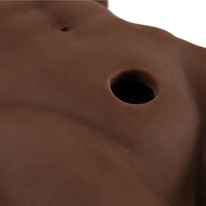 CAMTOYZ - RAW TORSO MASCULINO NYGEL PIEL OSCURA CHOCOLATE