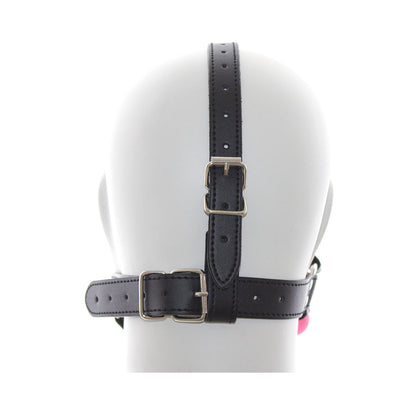 PLE''SUR - FACE HARNESS BALL GAG PINK