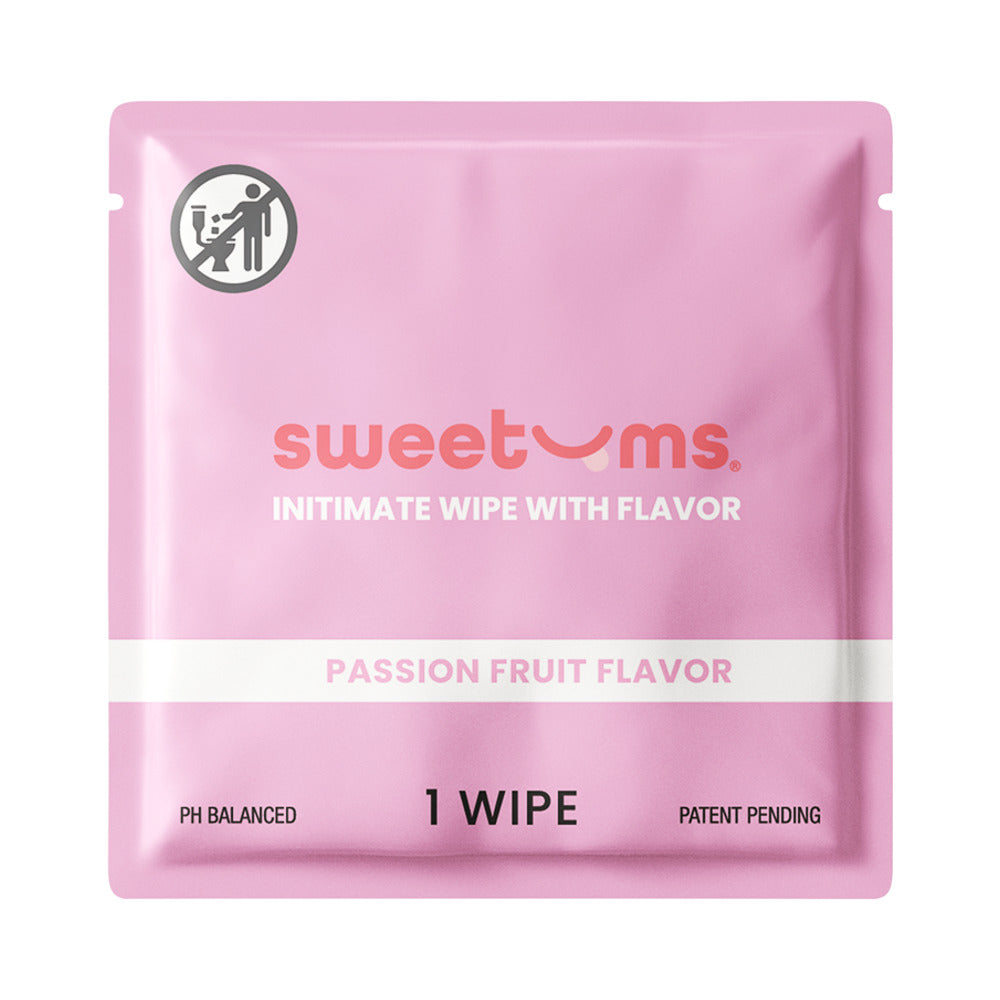 SWEETUMS - INTIMATE WIPES PASSION FRUIT FLAVOR 10-PACK