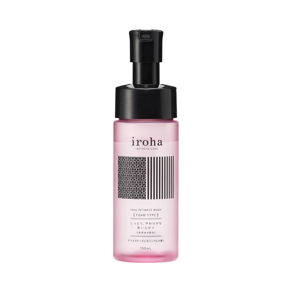 TENGA - IROHA INTIMATE WASH FOAM DAMASK ROSE AND GERANIUM 5.07 OZ.