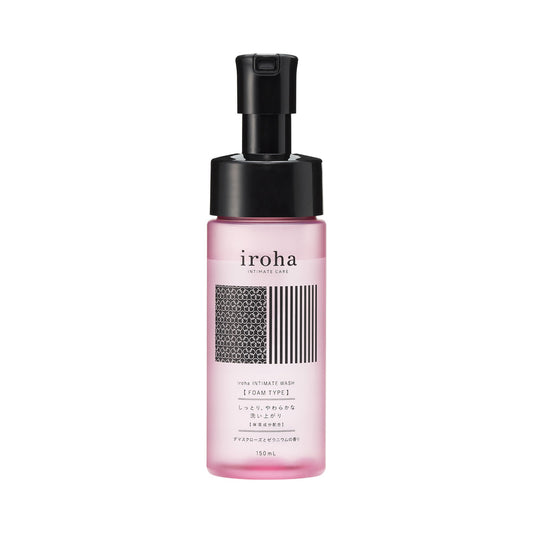 TENGA - IROHA INTIMATE WASH FOAM DAMASK ROSE AND GERANIUM 5.07 OZ.