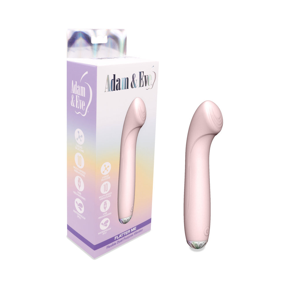 ADAM & EVE - VIBRADOR DE DOBLE PROPÓSITO FLEXIBLE FLATTER ME