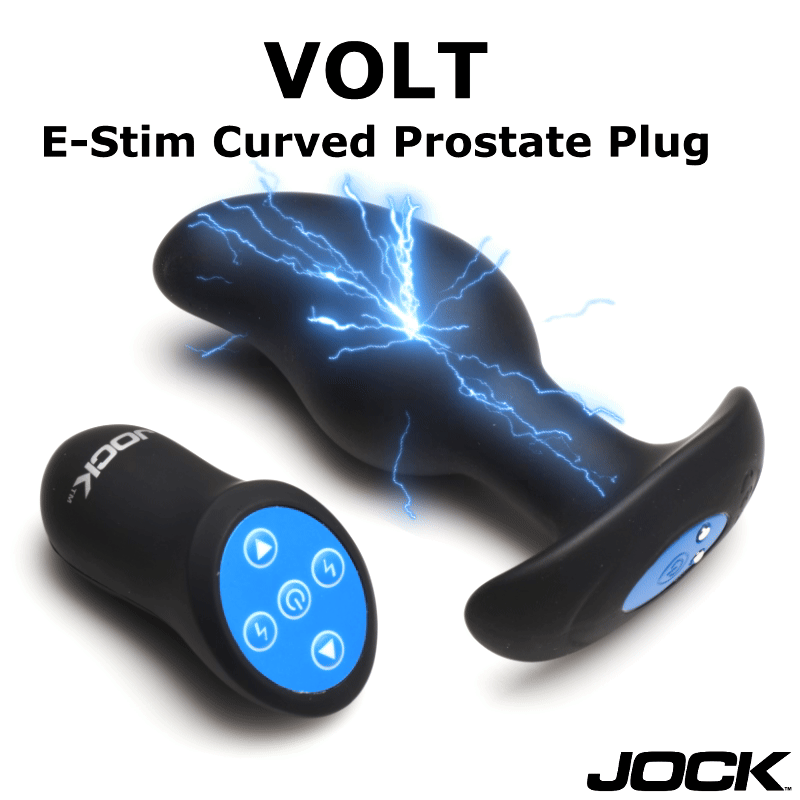 CURVE NOVELTIES - JOCK ELECTRO VOLT E-STIM CURVED PROSTATE PLUG