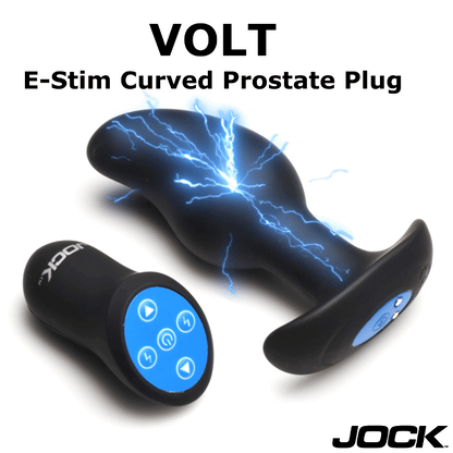 CURVE NOVELTIES - JOCK ELECTRO VOLT E-STIM CURVED PROSTATE PLUG
