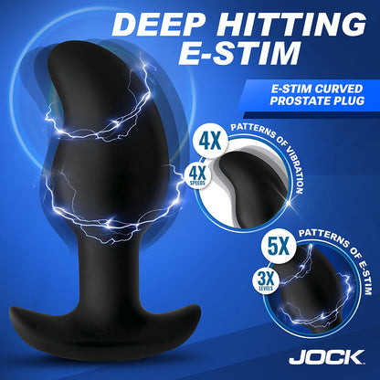 CURVE NOVELTIES - JOCK ELECTRO VOLT E-STIM CURVED PROSTATE PLUG