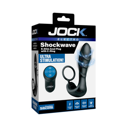CURVE NOVELTIES - JOCK ELECTRO SHOCKWAVE E-STIM ANAL PLUG W/ C-RING