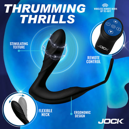 CURVE NOVELTIES - JOCK ELECTRO SHOCKWAVE E-STIM ANAL PLUG W/ C-RING