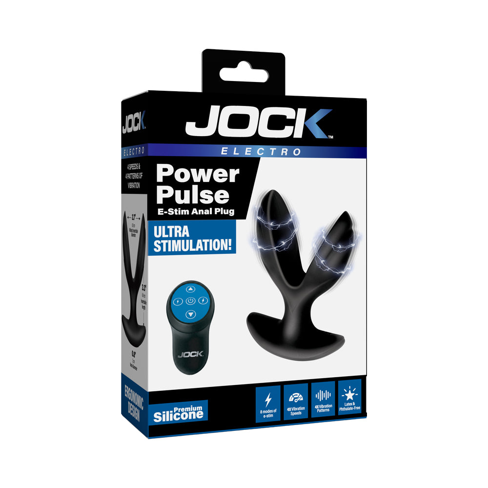 CURVE NOVELTIES - JOCK ELECTRO POWER PULSE E-STIM ANCHOR ANAL PLUG