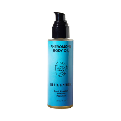 EYE OF LOVE - PHEROMONE BODY OIL ATTRACT HER BLUE EMBER 4 OZ. PUMP