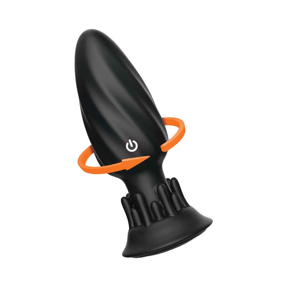 NASSTOYS - BUTTS UP ROTATING SPIRAL PLUG BLACK