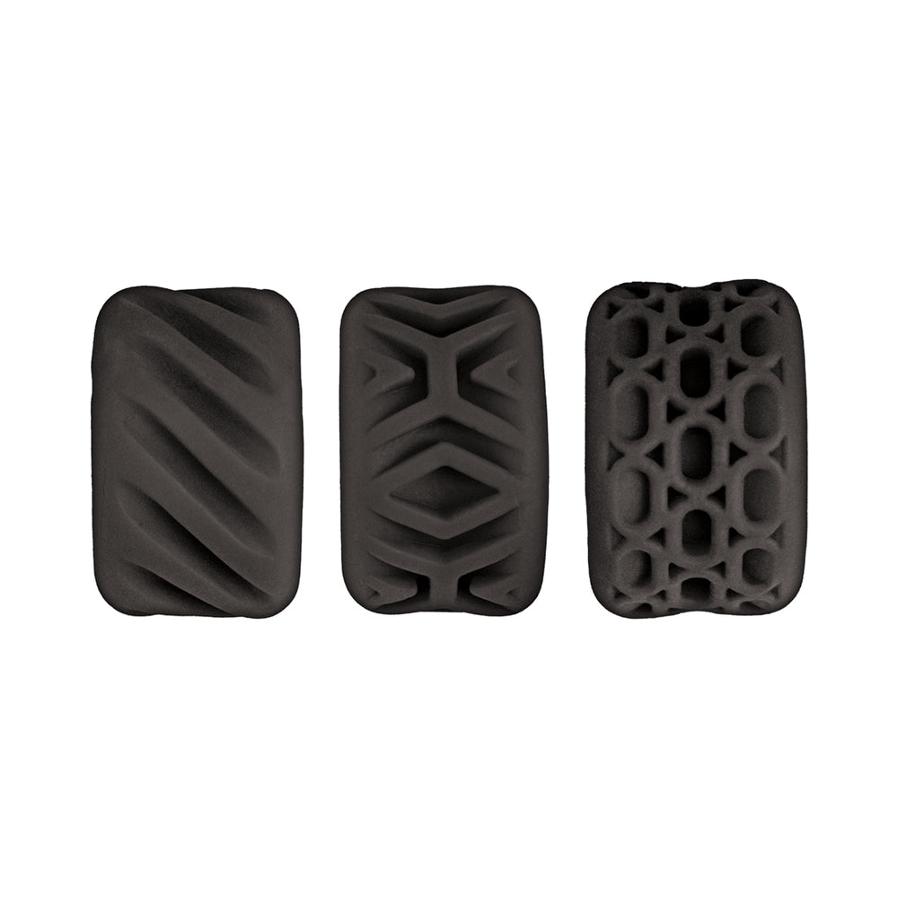 NASSTOYS - SUPER STRETCHY STROKER RINGS 3 PACK BLACK