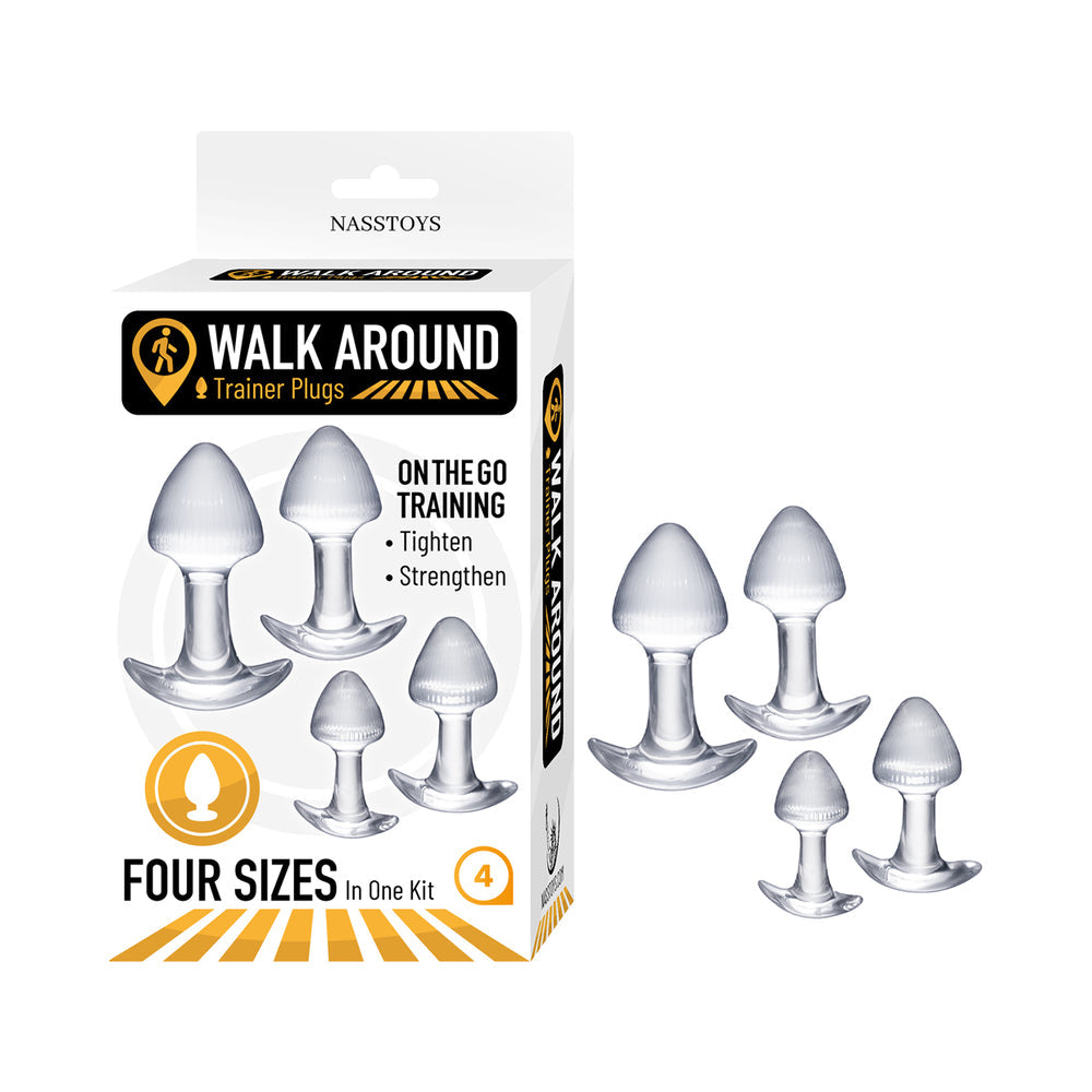NASSTOYS - WALK AROUND TRAINER PLUGS 4-PIECE SET CLEAR