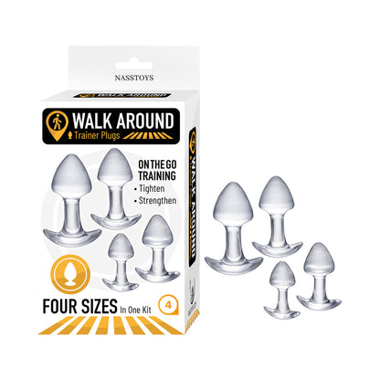 NASSTOYS - WALK AROUND TRAINER PLUGS 4-PIECE SET CLEAR