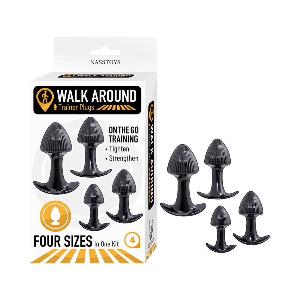 NASSTOYS - WALK AROUND TRAINER PLUGS 4-PIECE SET BLACK