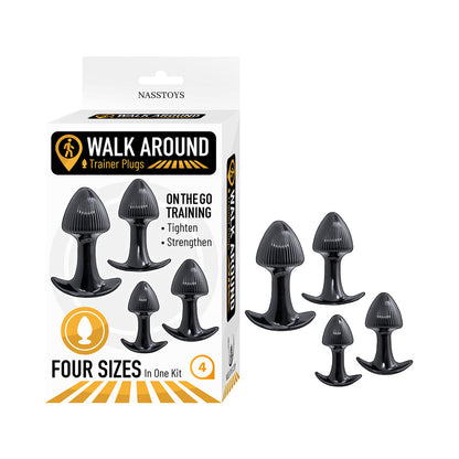 NASSTOYS - WALK AROUND TRAINER PLUGS 4-PIECE SET BLACK