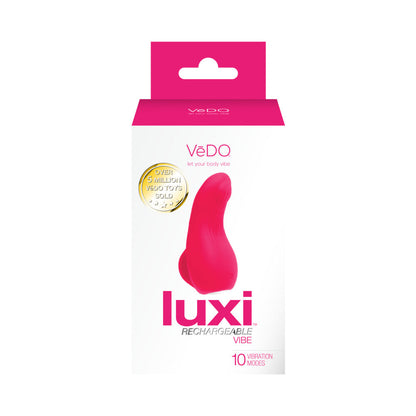 VEDO - LUXI RECHARGEABLE CLITORAL FINGER VIBE PINK