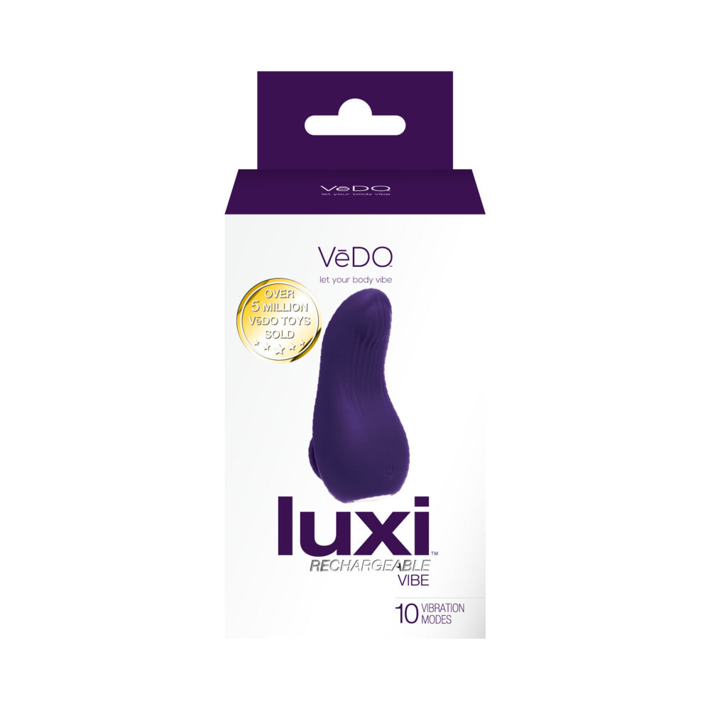 VEDO - LUXI RECHARGEABLE CLITORAL FINGER VIBE PURPLE