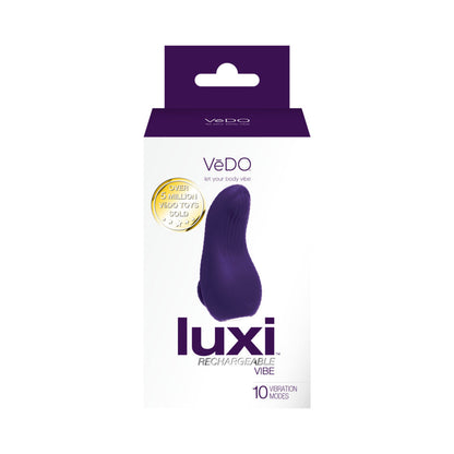 VEDO - LUXI RECHARGEABLE CLITORAL FINGER VIBE PURPLE
