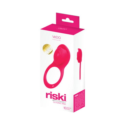 VEDO - RISKI RECHARGEABLE CLITORAL VIBE FOR COUPLES PINK