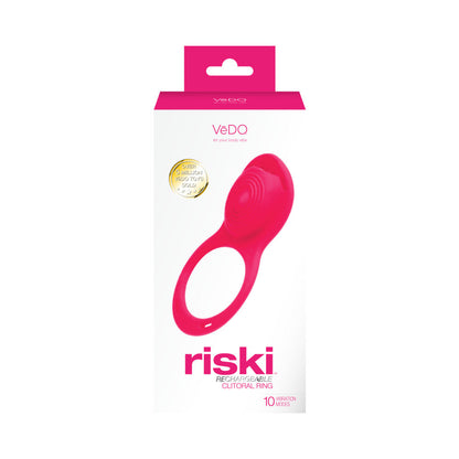 VEDO - RISKI RECHARGEABLE CLITORAL VIBE FOR COUPLES PINK