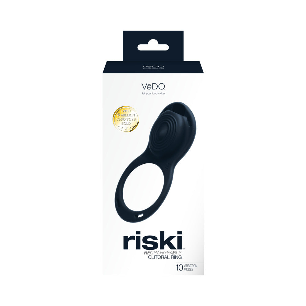 VEDO - RISKI RECHARGEABLE CLITORAL VIBE FOR COUPLES BLACK