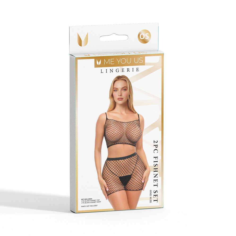 ME YOU US SIGNATURE - ME YOU US FISHNET 2-PIECE SET O/S