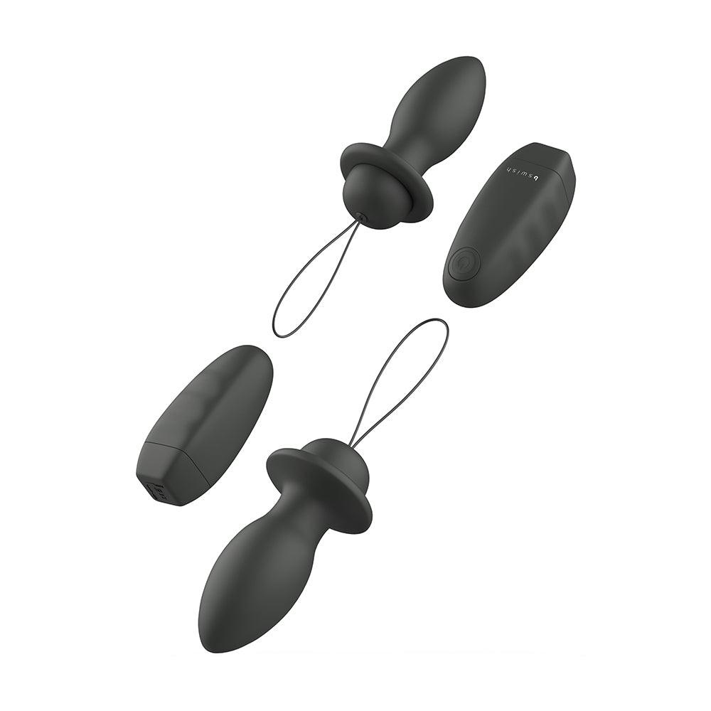 B SWISH - BFILLED CLASSIC UNLEASHED VIBRATING PLUG BLACK