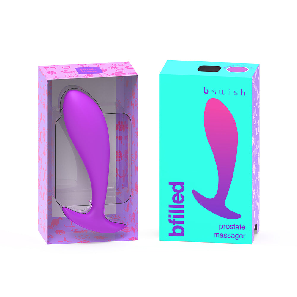 B SWISH BFILLED BASIC PROSTATE MASSAGER ORCHID