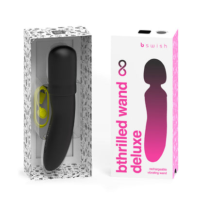 B SWISH - BTHRILLED VIBRATOR WAND PREMIUM BLACK