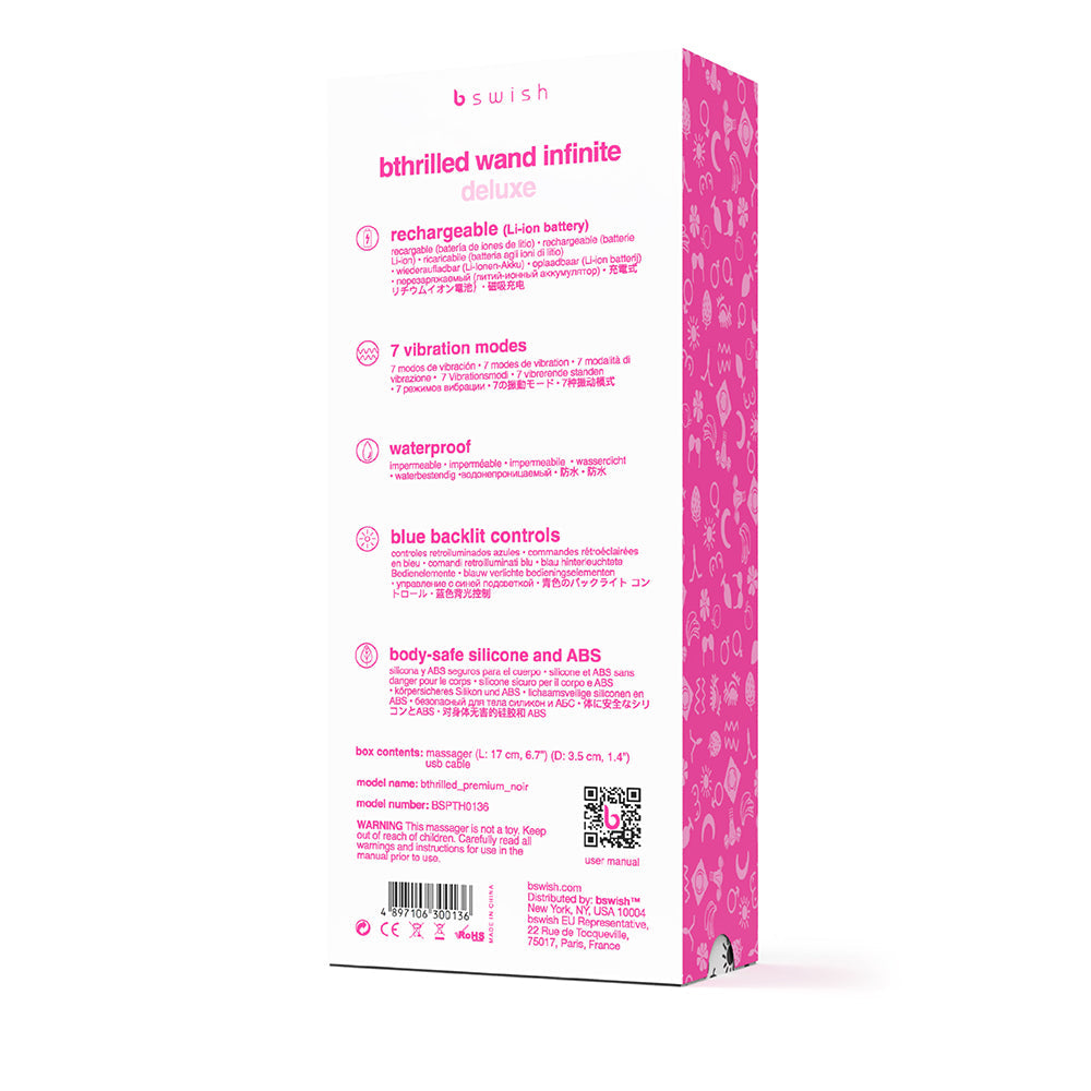 B SWISH BTHRILLED PREMIUM MINI WAND NOIR