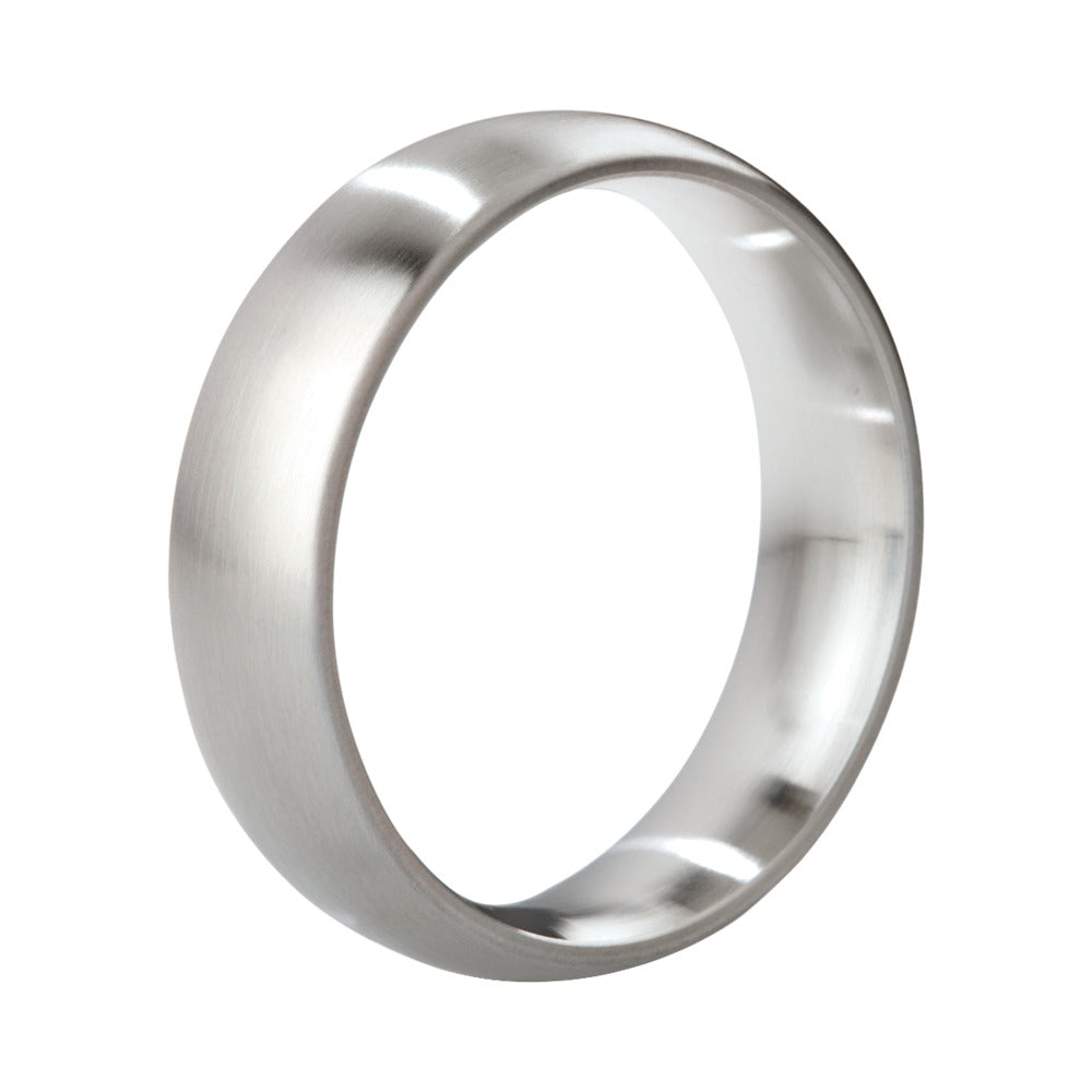 MYSTIM EARL BRUSHED STAINLESS STEEL COCK RING 48MM