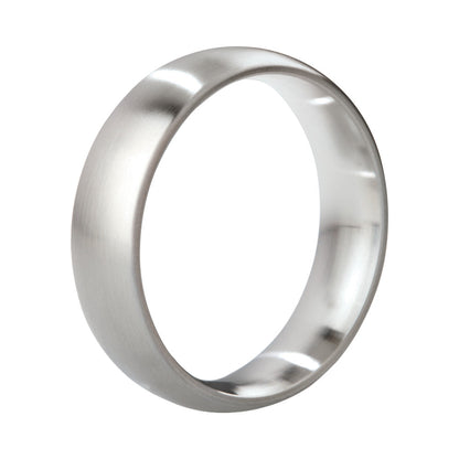 MYSTIM EARL BRUSHED STAINLESS STEEL COCK RING 48MM