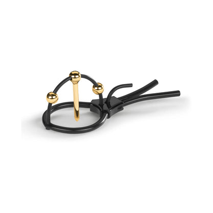 MYSTIM PLUNGING PETE CORONA GLANS STRAP WITH URETHRAL SOUND