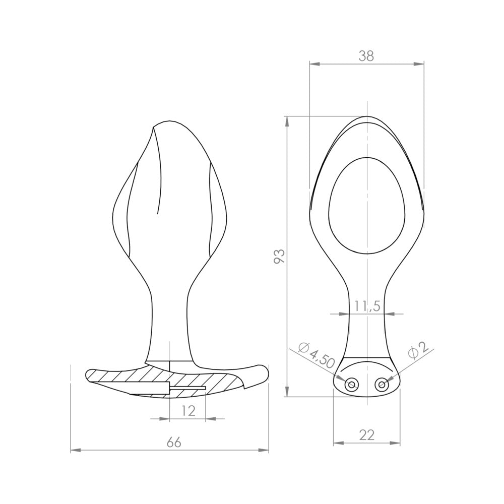 MYSTIM ROCKING FORCE ANAL PLUG SMALL