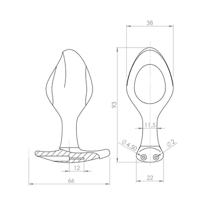 MYSTIM ROCKING FORCE ANAL PLUG SMALL