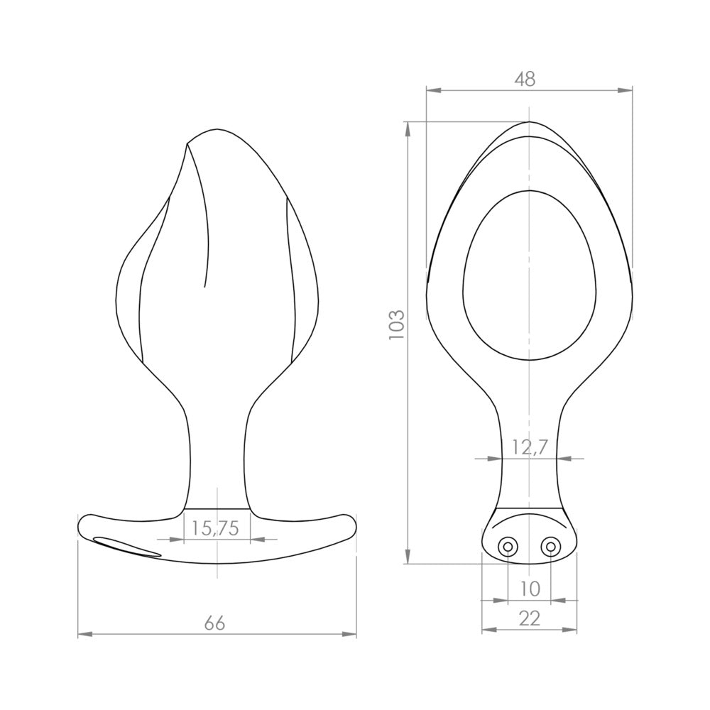 MYSTIM ROCKING FORCE ANAL PLUG LARGE