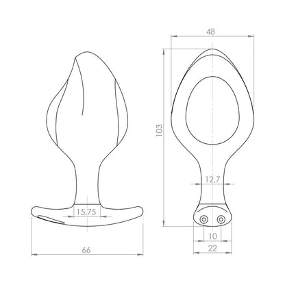 MYSTIM ROCKING FORCE ANAL PLUG LARGE